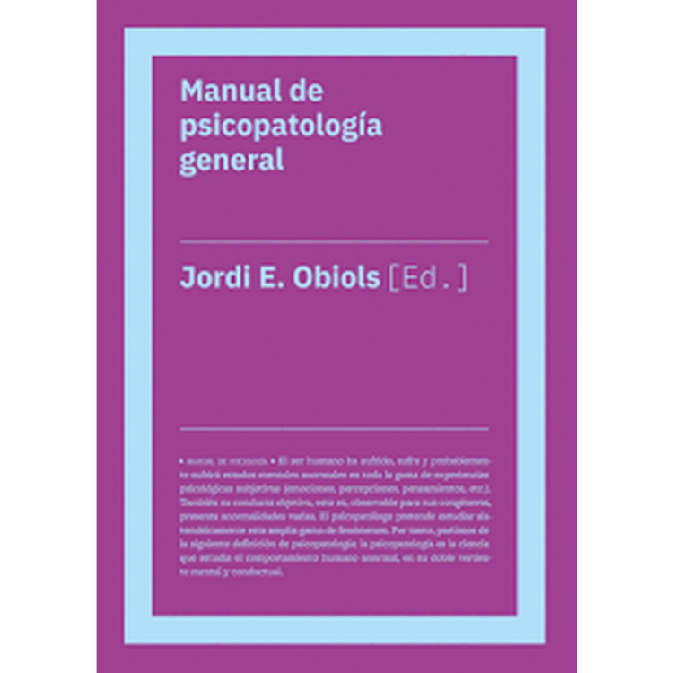 MANUAL DE PSICOPATOLOGIA GENERAL