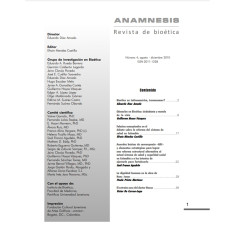 ANAMNESIS REVISTA DE BIOETICA NO 4