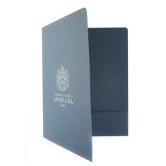 CARPETA AZUL KIMBERLY CON LOGO