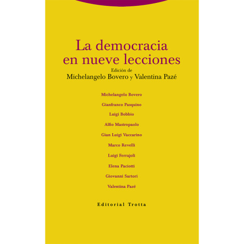 DEMOCRACIA EN NUEVE LECCIONES LA