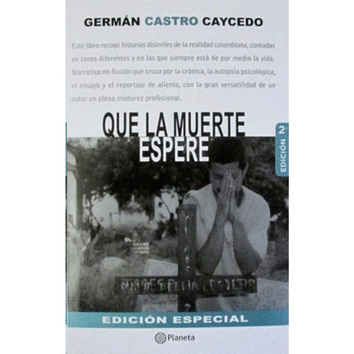 QUE LA MUERTE ESPERE EDICION ESPECIAL
