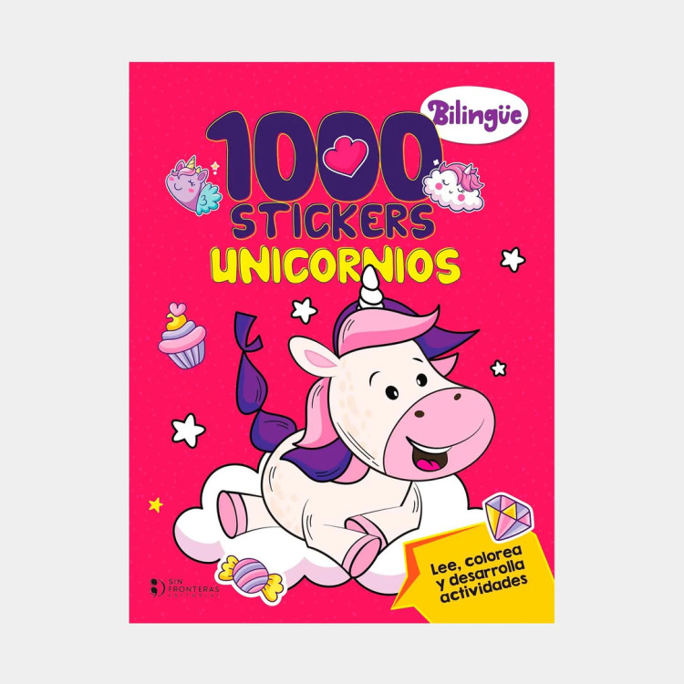 1000 STICKERS UNICORNIOS