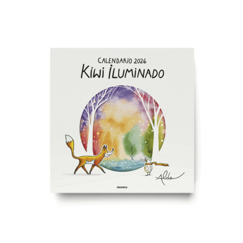 KIWI ILUMINADO 2026 CALENDARIO DE PARED