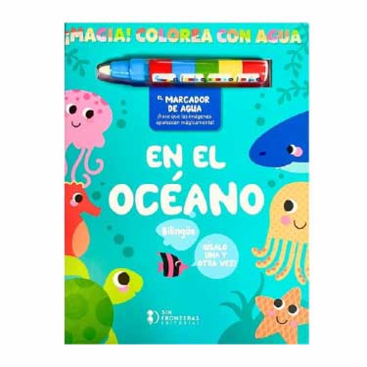 COLOREA CON AGUA EN EL OCEANO
